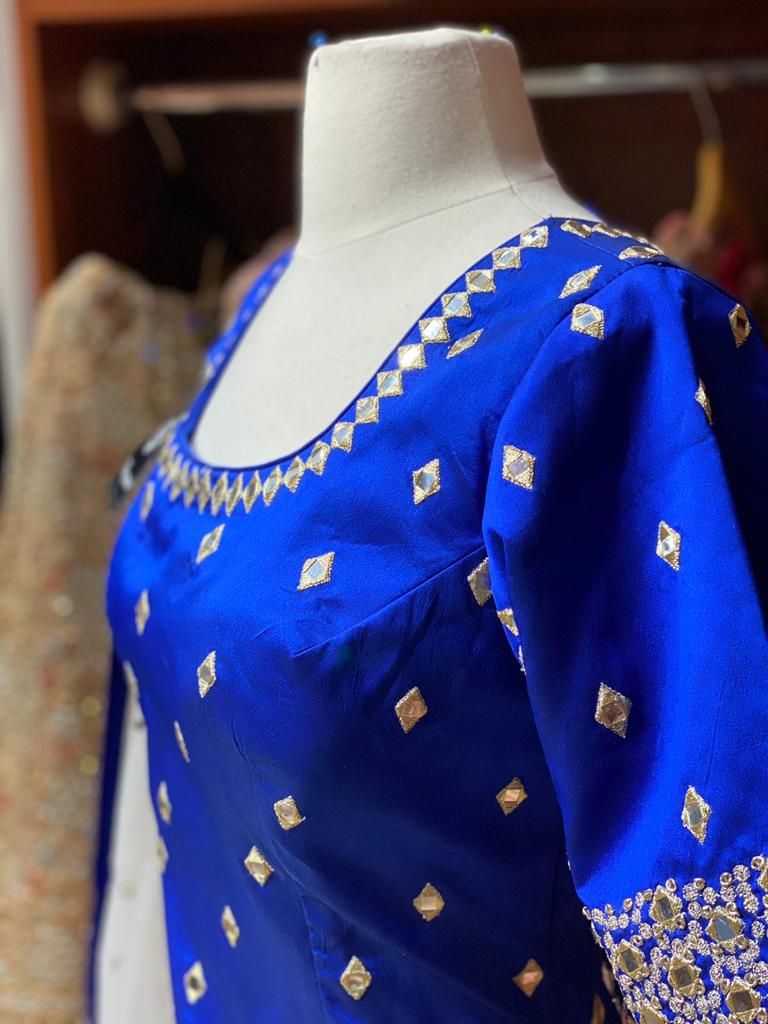 Royal Blue Party Wear Suit Collection PWS-023