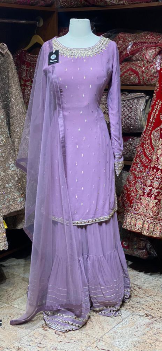 Lilac Purple Party Wear Suit Collection PWS-029