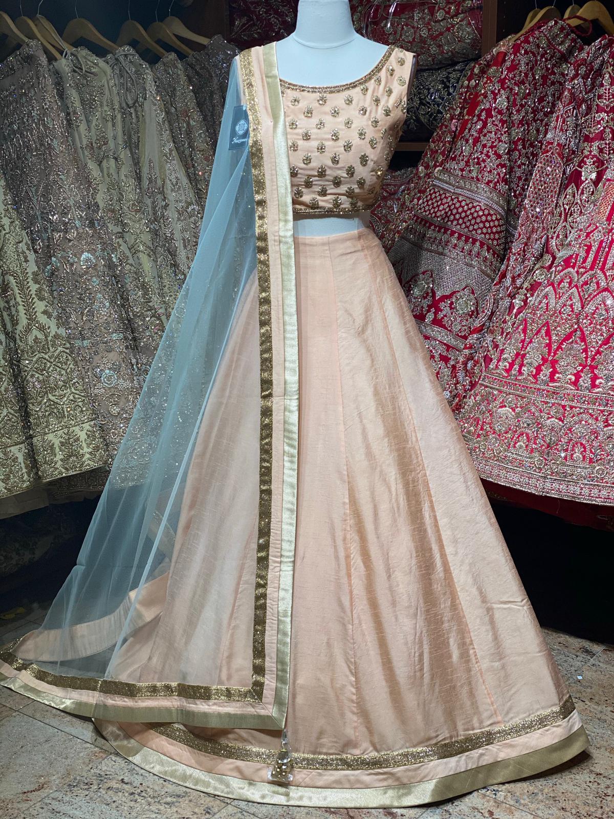 Peach Bridesmaids Lehenga BML-005