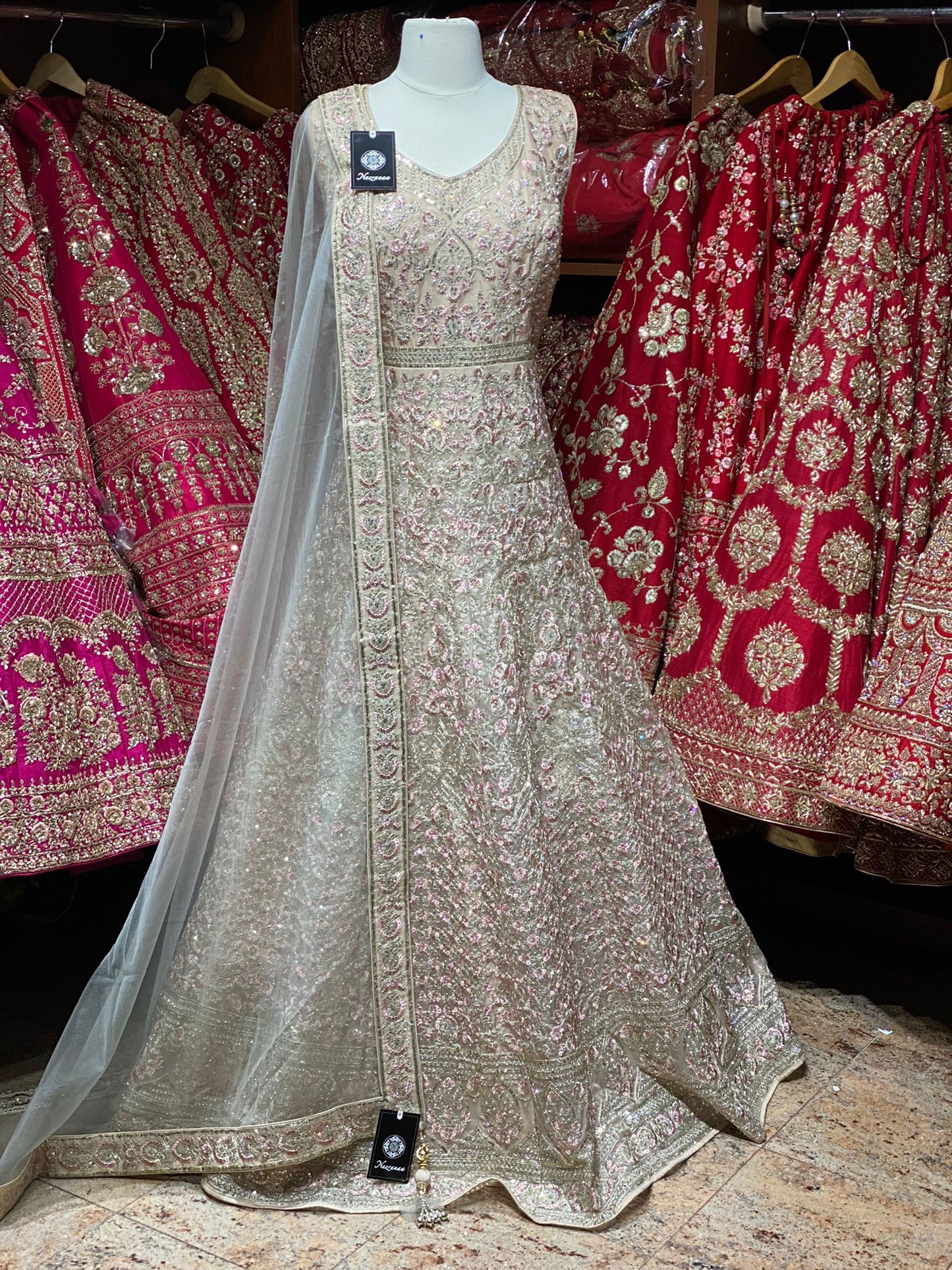 Peach Schnapps Anarkali PWA-055