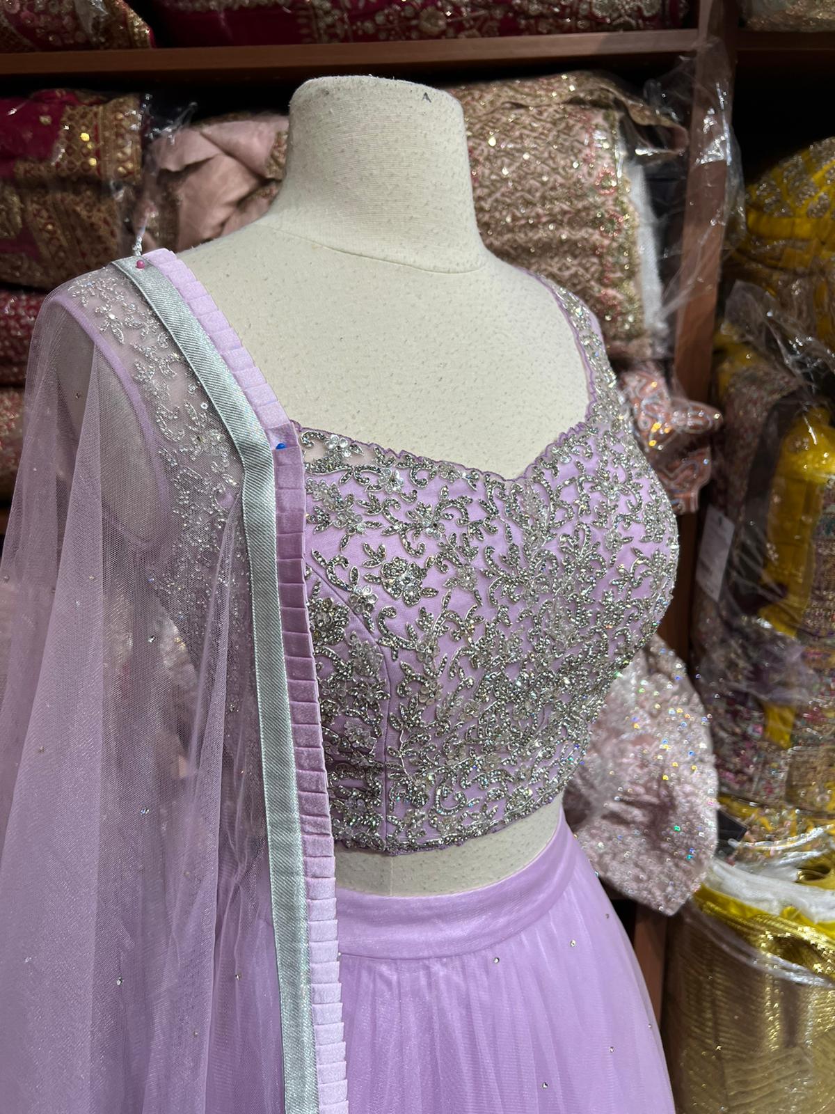 Lilac Purple Bridesmaids Lehenga BML-027