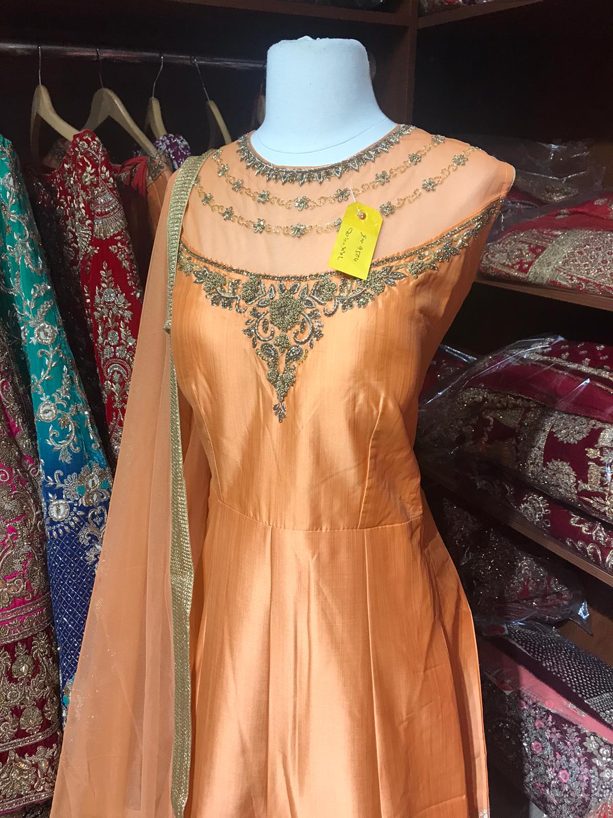 Orange XXL Anarkali