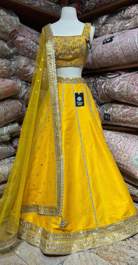 Saffron Yellow Bridesmaids Lehenga BML-039