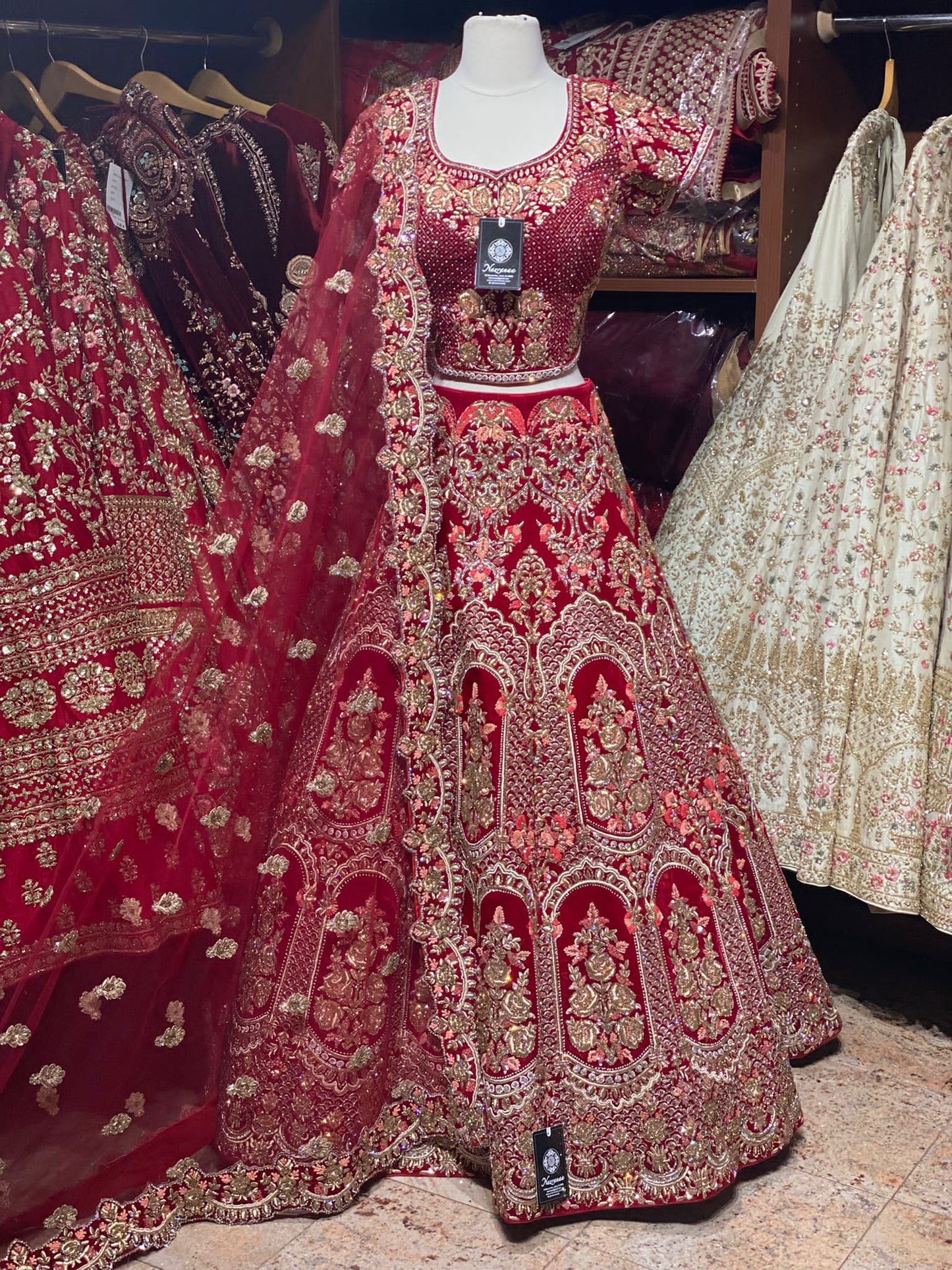 Vermilion Red Persian Bridal Collection -23