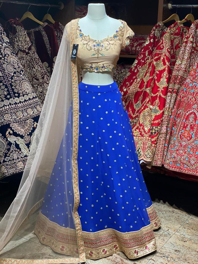 Sapphire Blue Party Wear Lehenga PWL-112