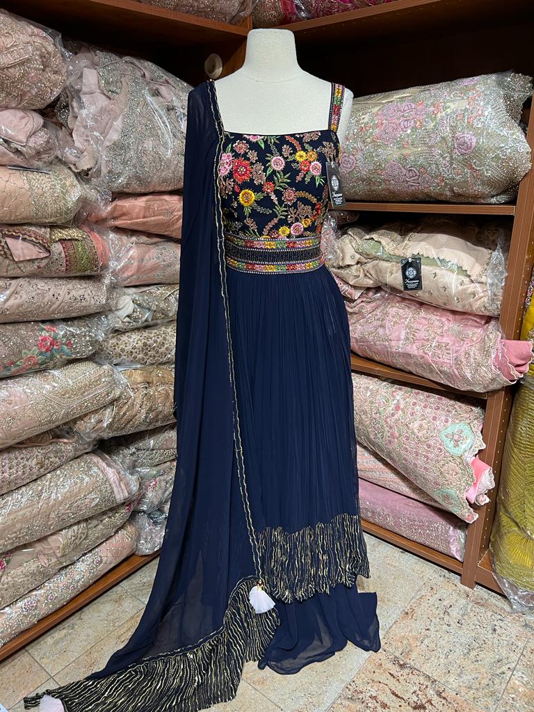 Midnight Blue Anarkali PWA-144