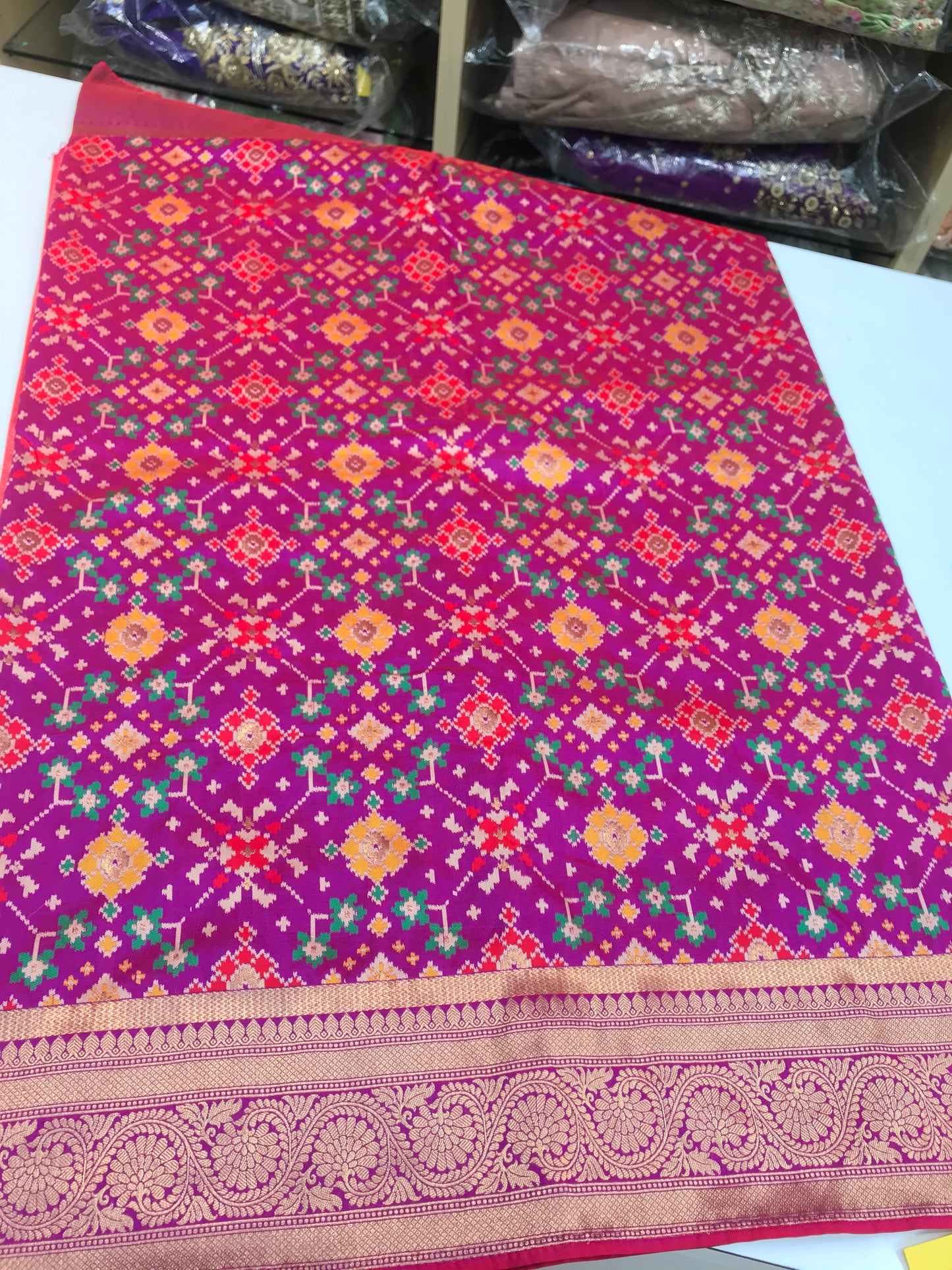 Purple Art Banarasi Saree