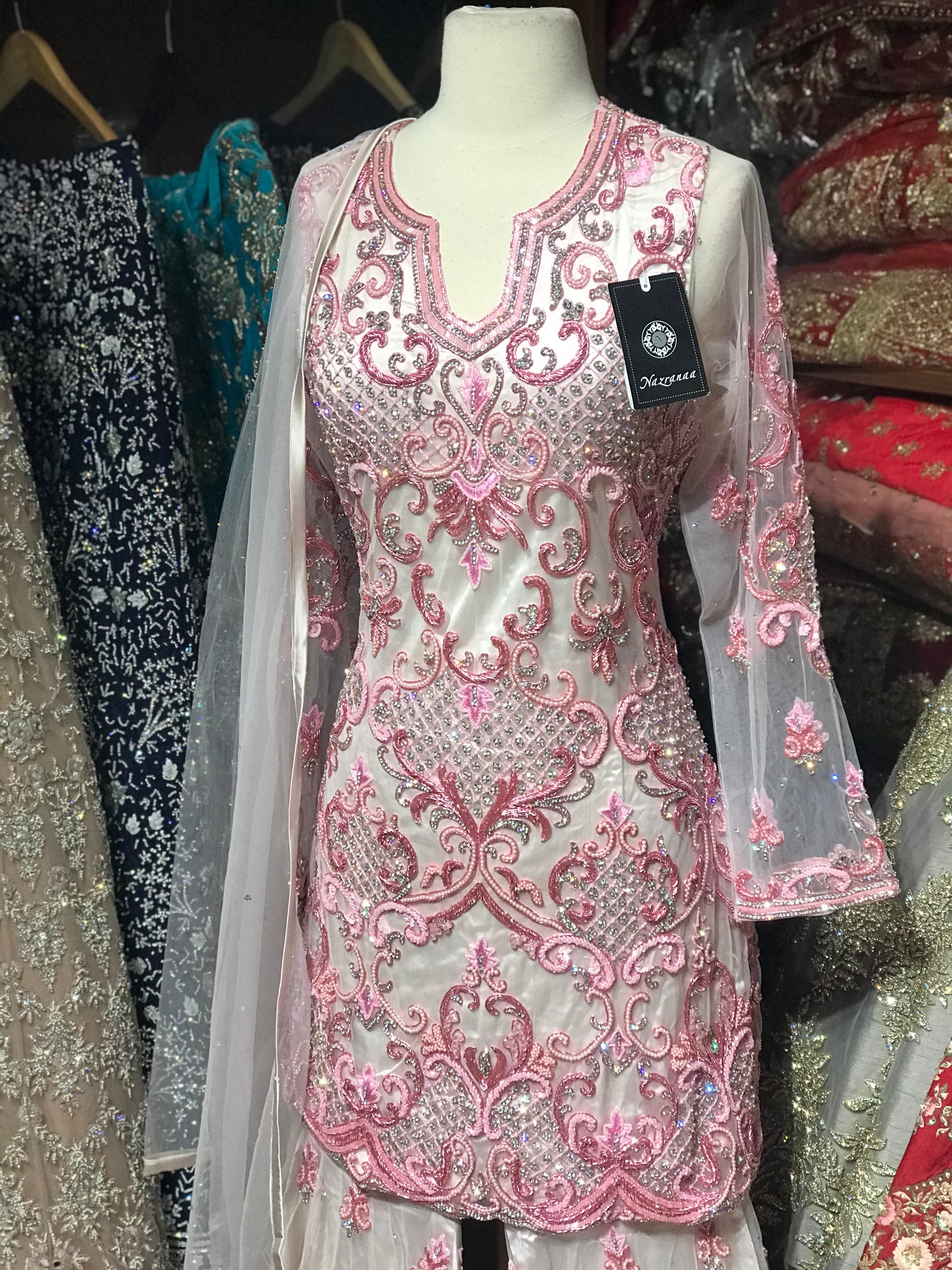 Light Pink Size 42 Bridal Gharara