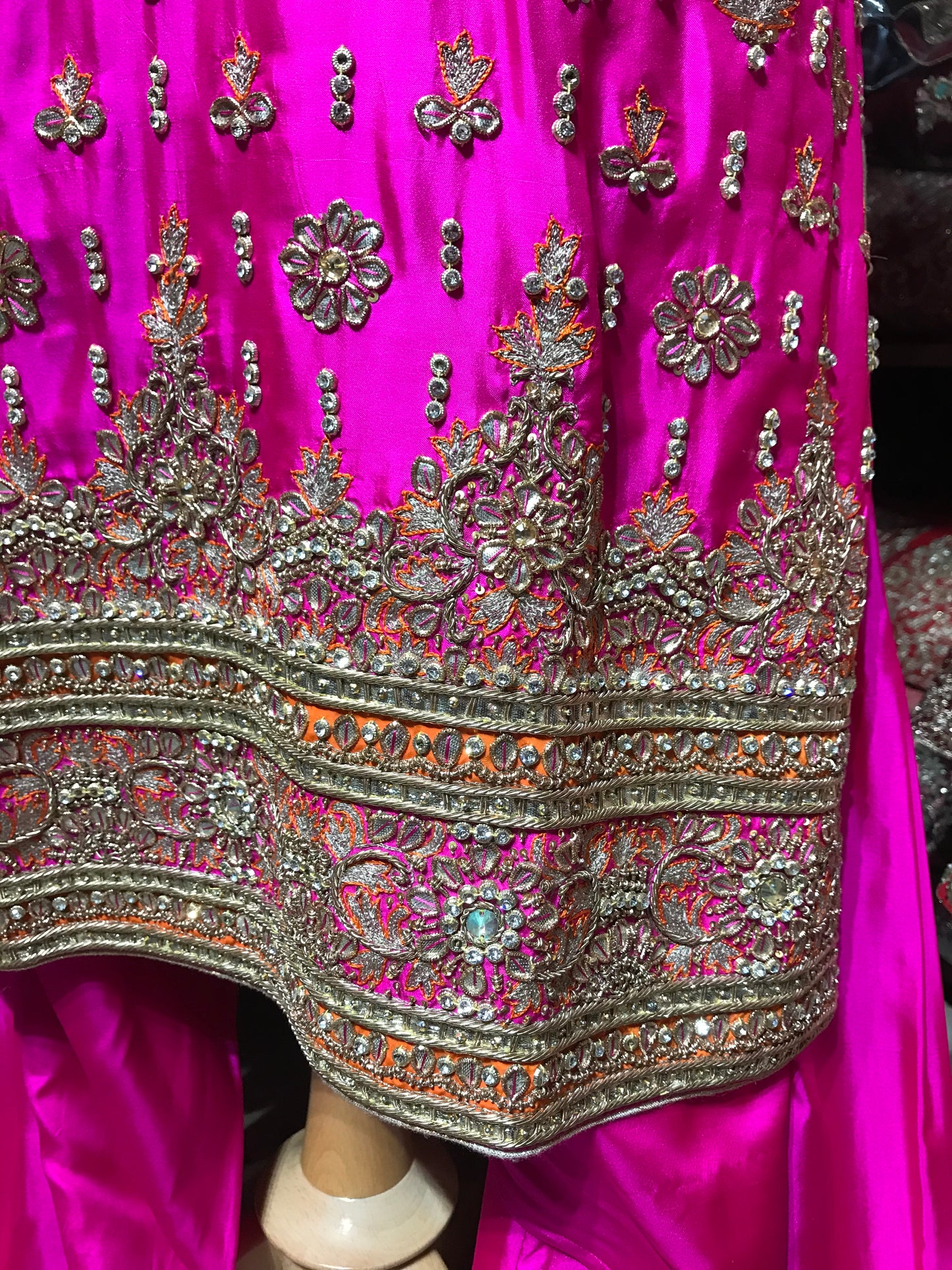 Hot Pink Size 38 Punjabi Suit Nazranaa Hot Pink Size 38 Punjabi Suit Nazranaa