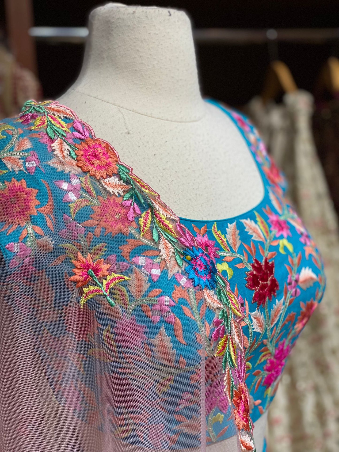 Powder Blue Unmissable Rangaadi Party Wear Collection PWC-042