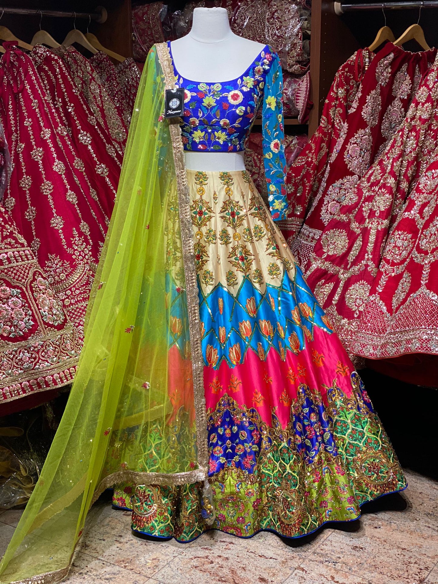 3D Print Multicolor Unmissable Rangaadi Party Wear Collection PWC-026