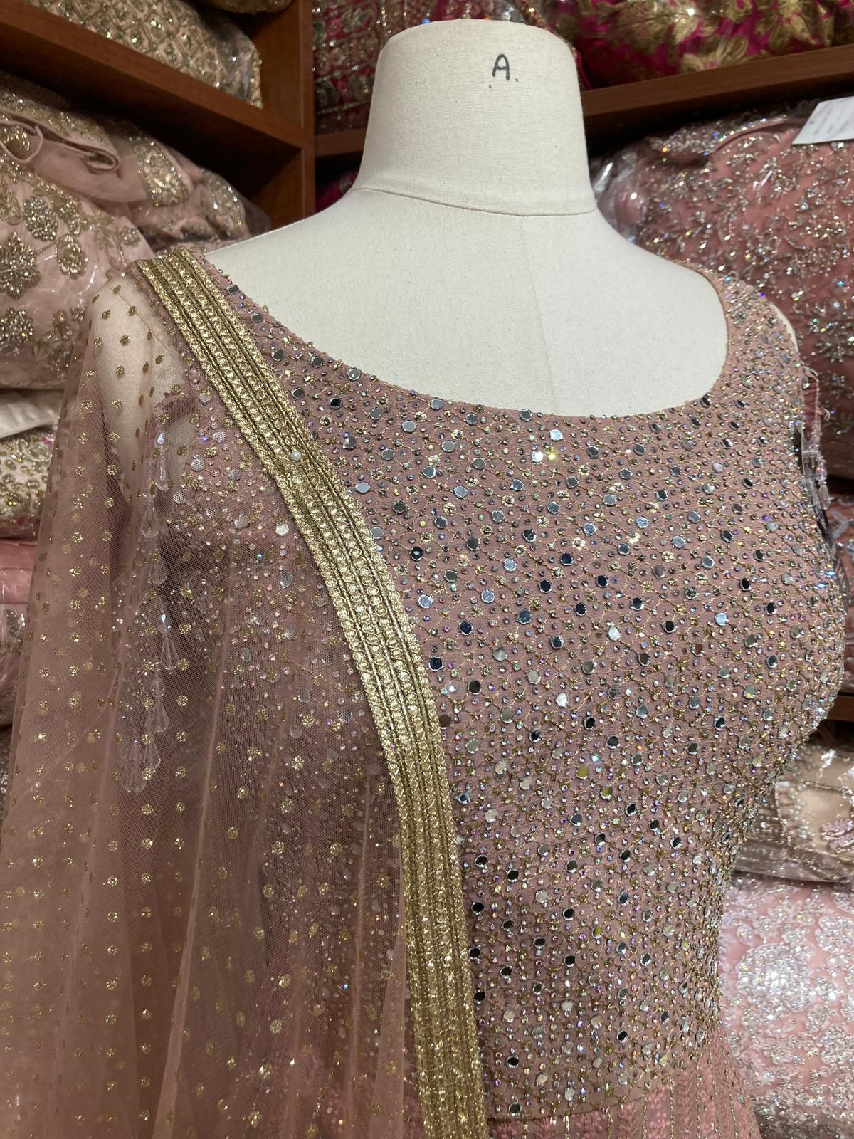 Dusky Pink Anarkali PWA-162