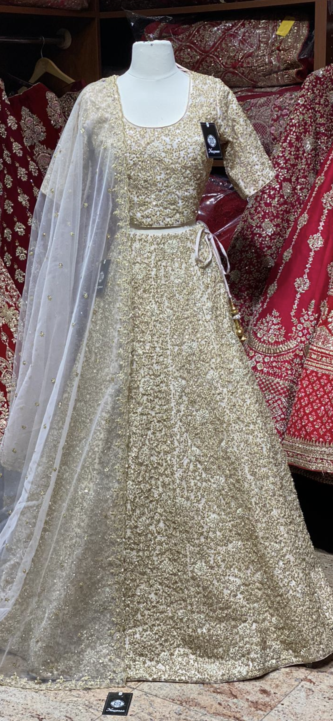 Glimmering Gold Party Wear Lehenga PWL-137