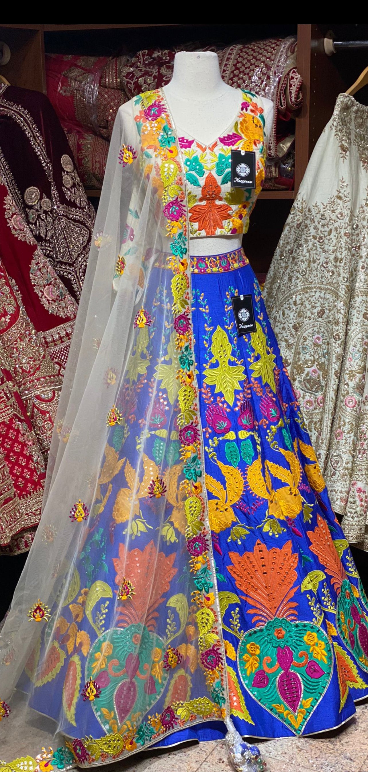Sapphire Blue Unmissable Rangaadi Party Wear Collection PWC-041