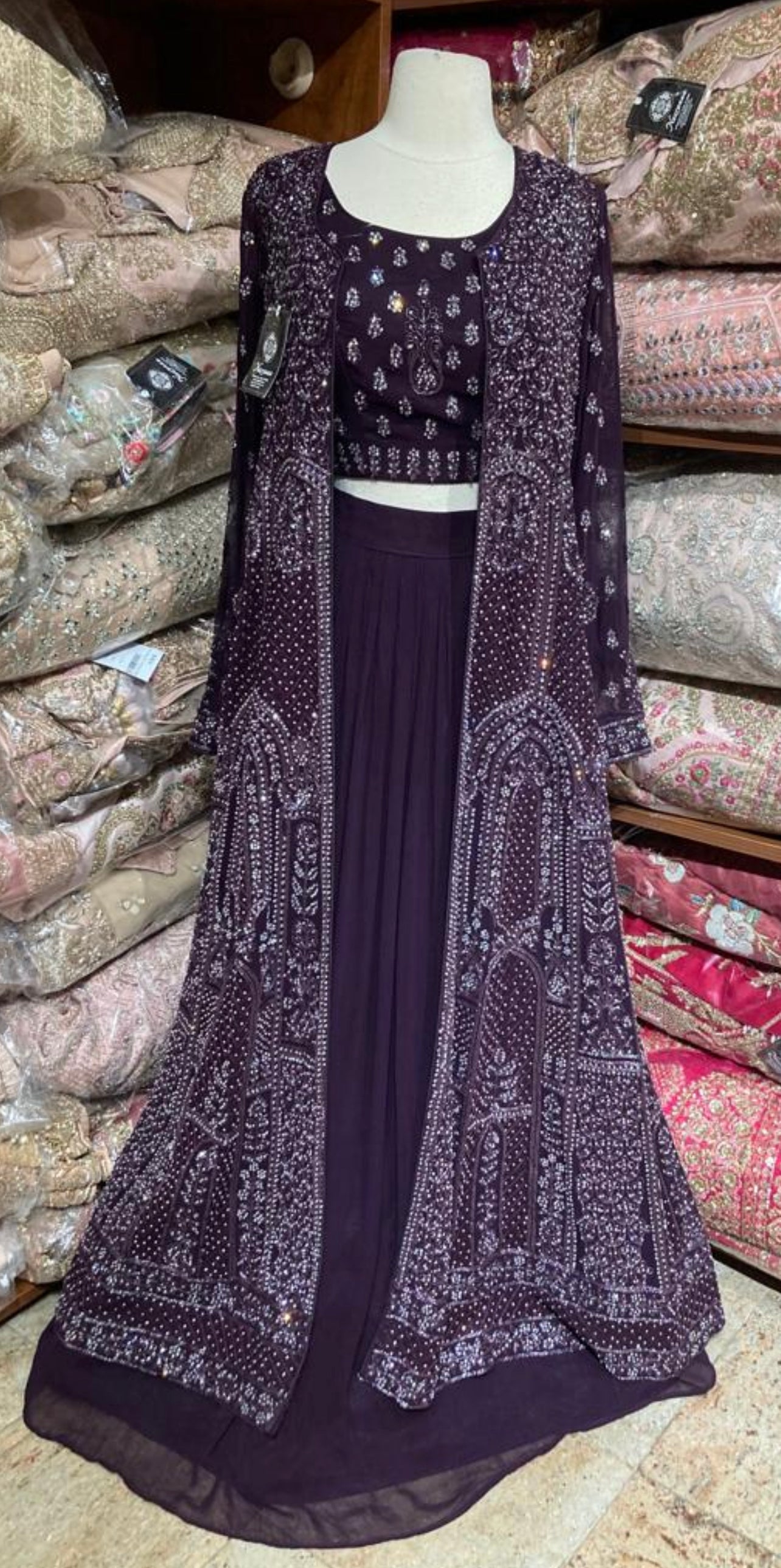 Byzantium Purple Party Wear Suit Collection PWS-236