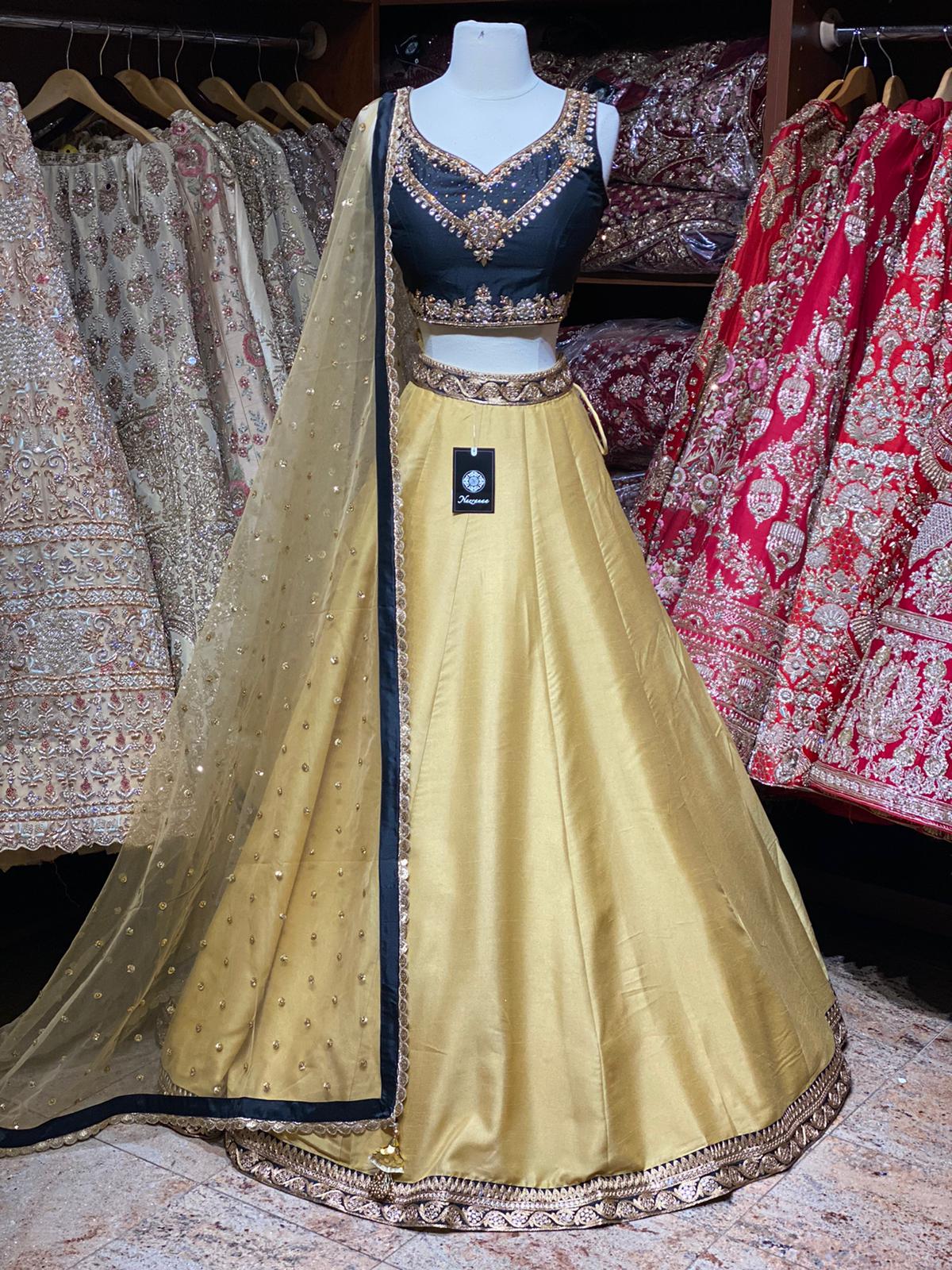 Bright Gold Bridesmaids Lehenga BML-019