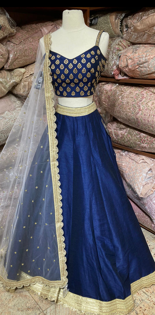 Navy Blue Bridesmaids Lehenga BML-028