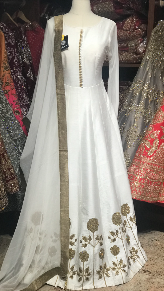 White Size 38 Anarkali