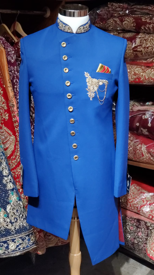 Royal Blue Sherwani