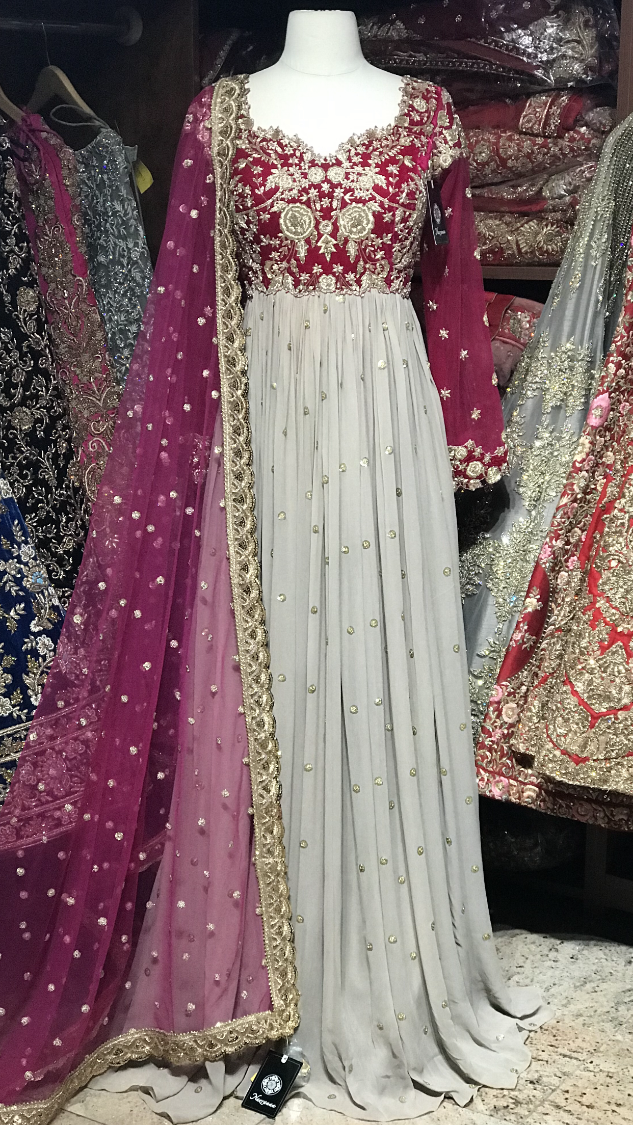 Pink Size 38 Pleated Anarkali