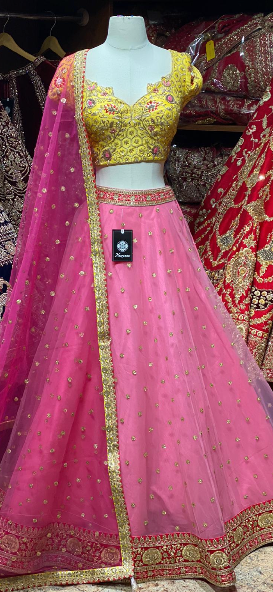 Baby Pink Party Wear Lehenga PWL-115