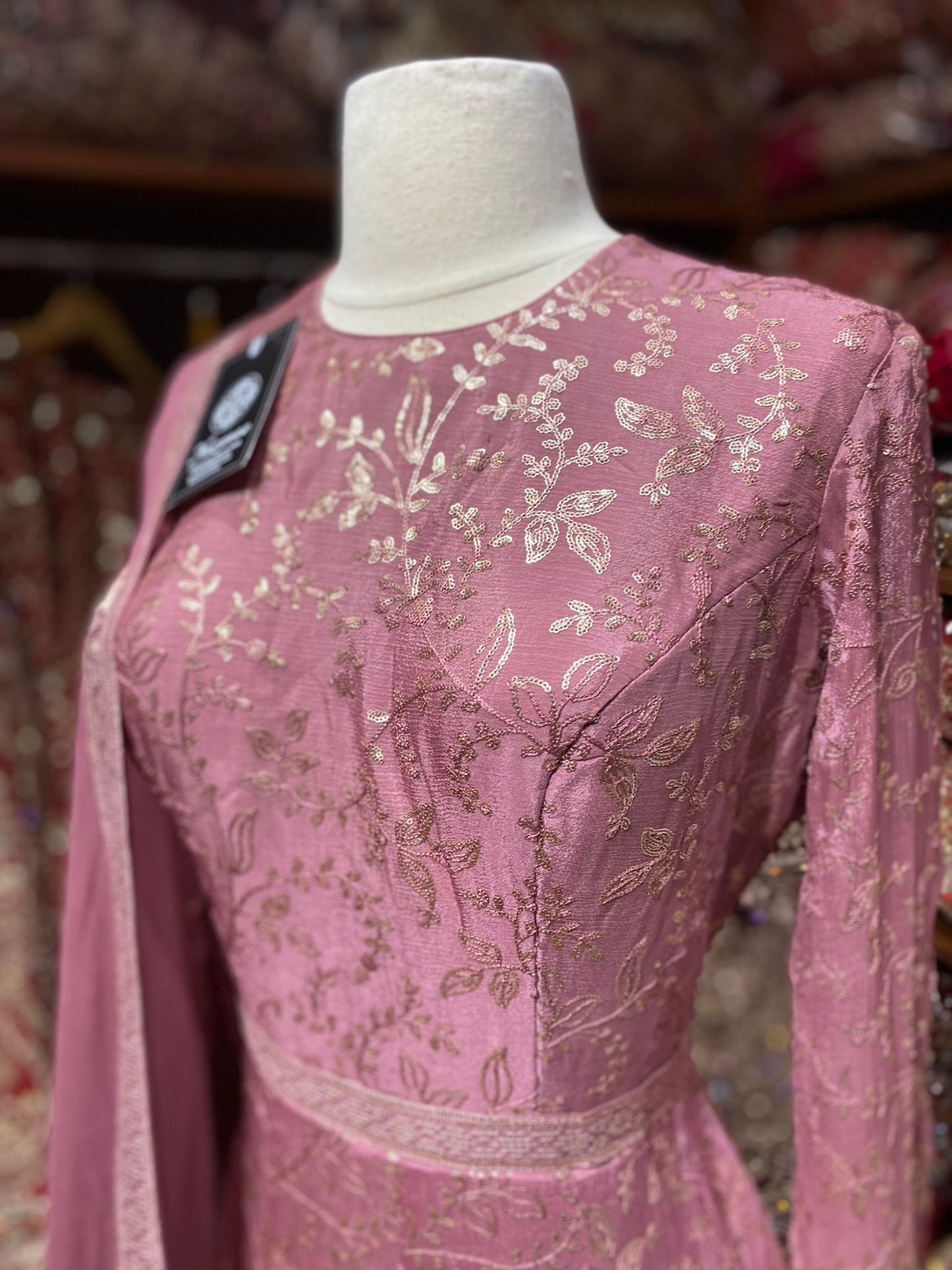 Flamingo Pink Anarkali PWA-102