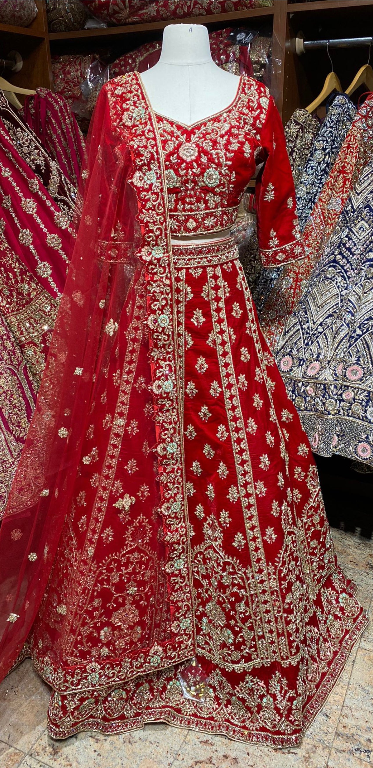 Ruby Red Persian Bridal Collection -35