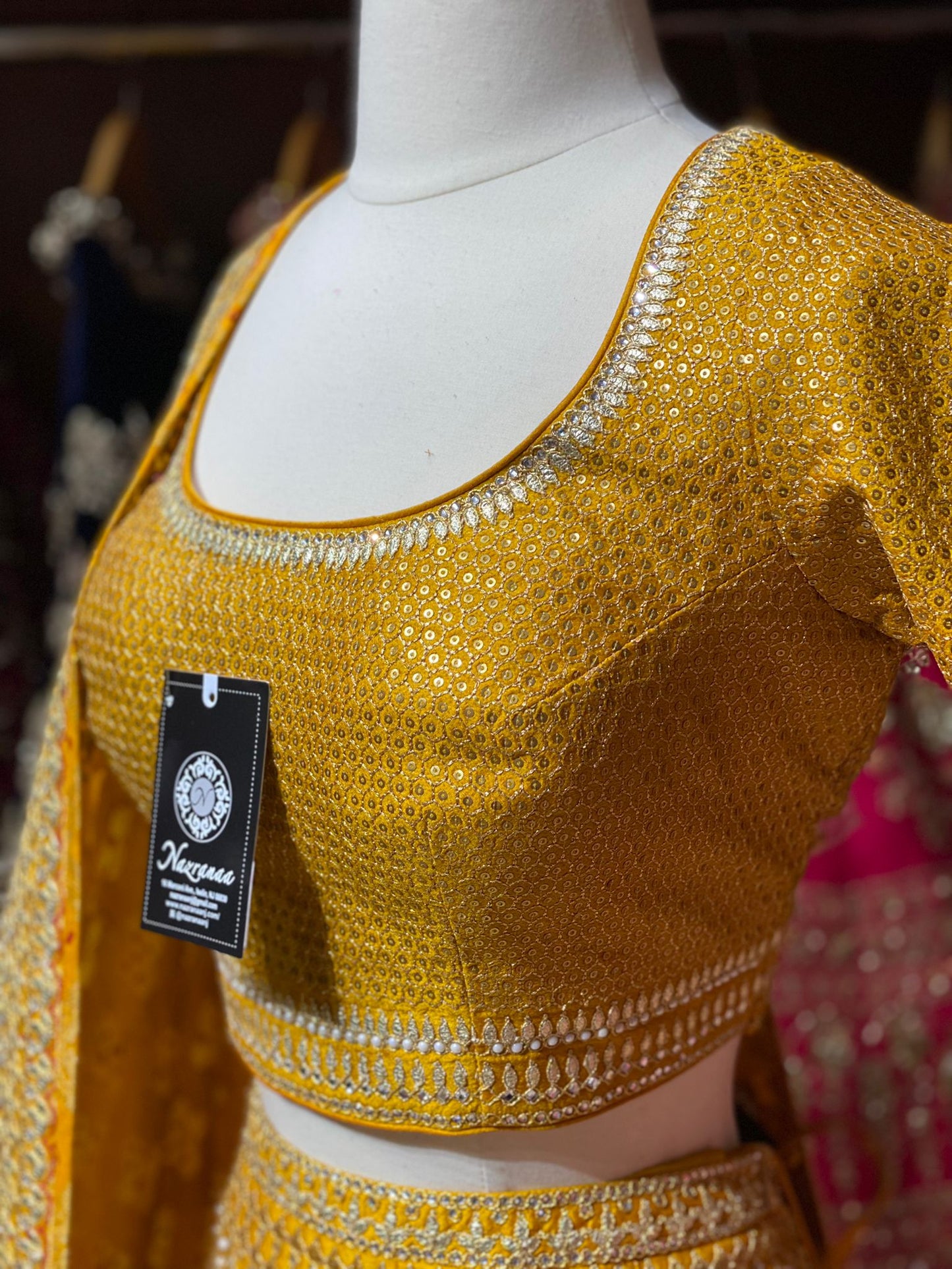 Saffron Yellow New Era Party Wear Collection PWL-257