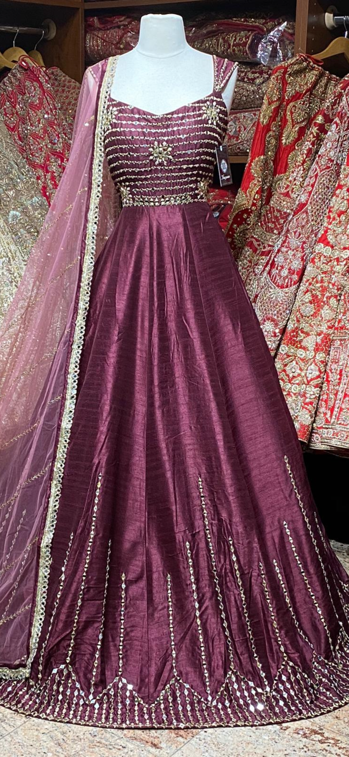 Plum Size 38 Anarkali Collection