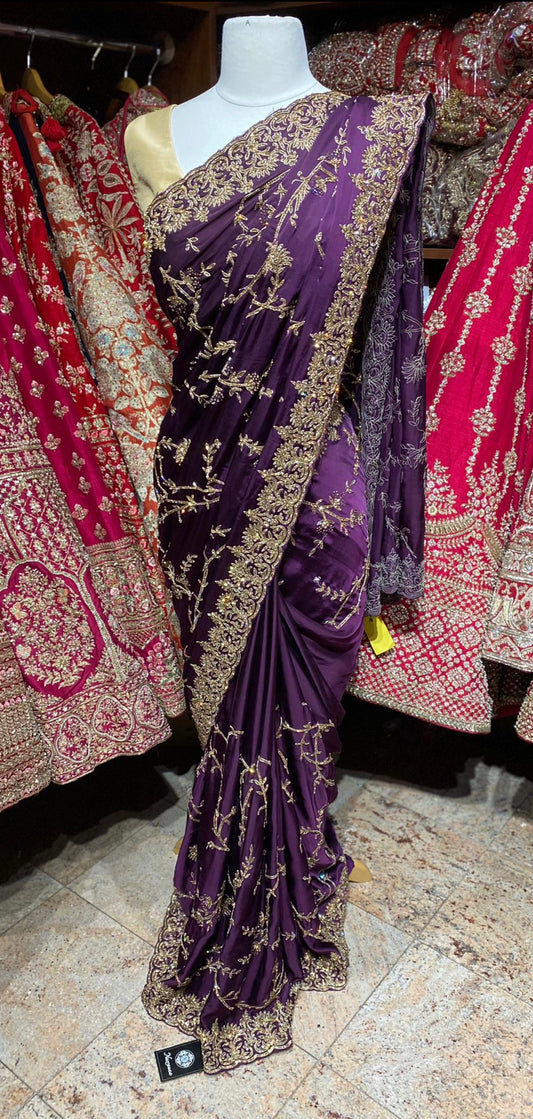 Byzantium Purple Saree PWS-130