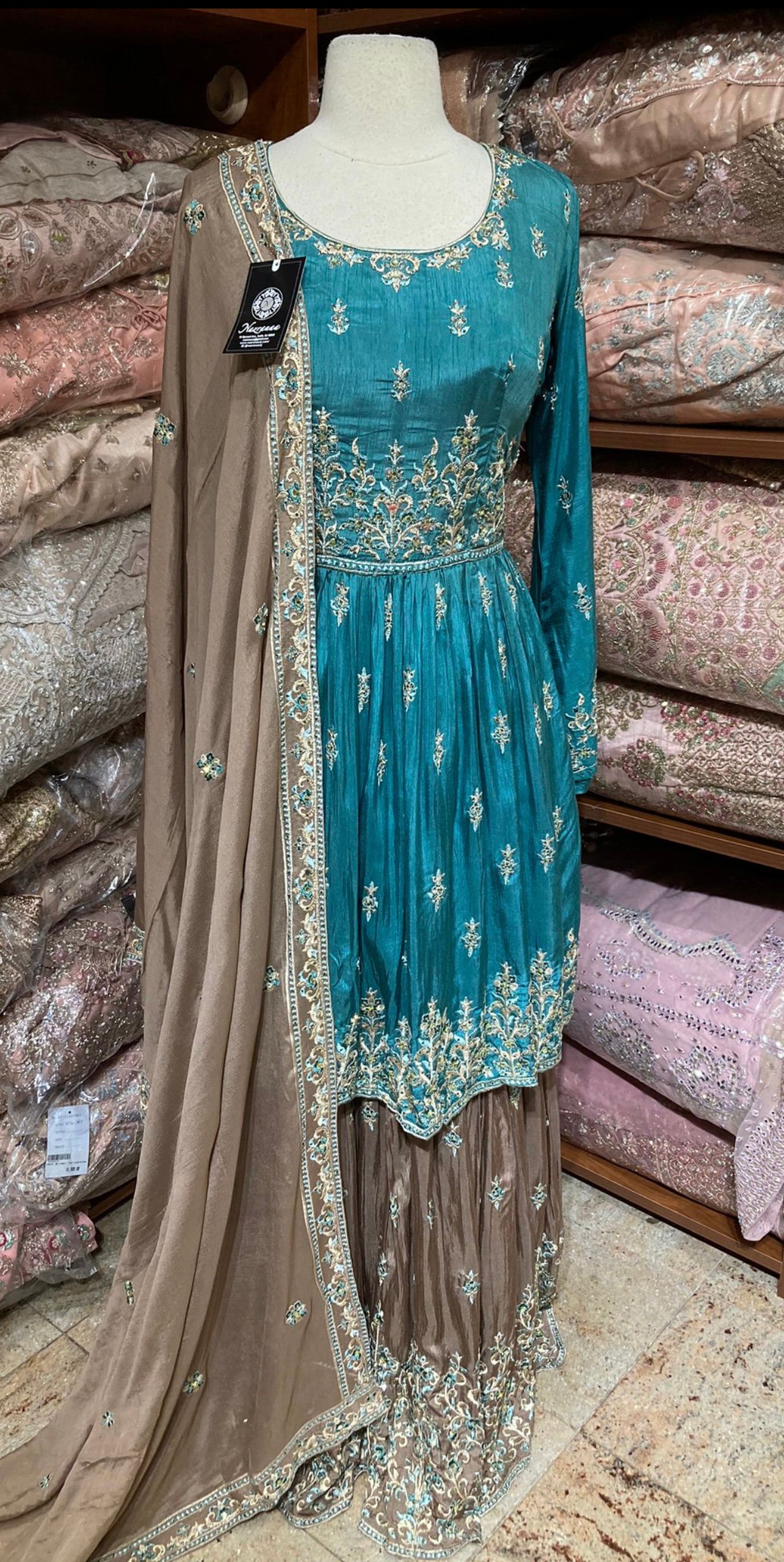 Turquoise Blue Party Wear Suit Collection PWS-180