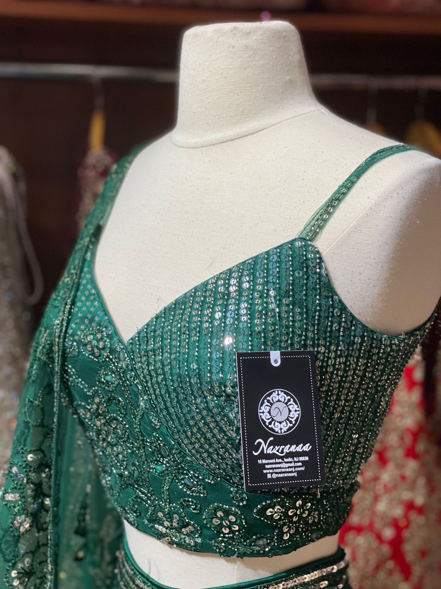 Emerald Green New Era Party Wear Collection PWL-346