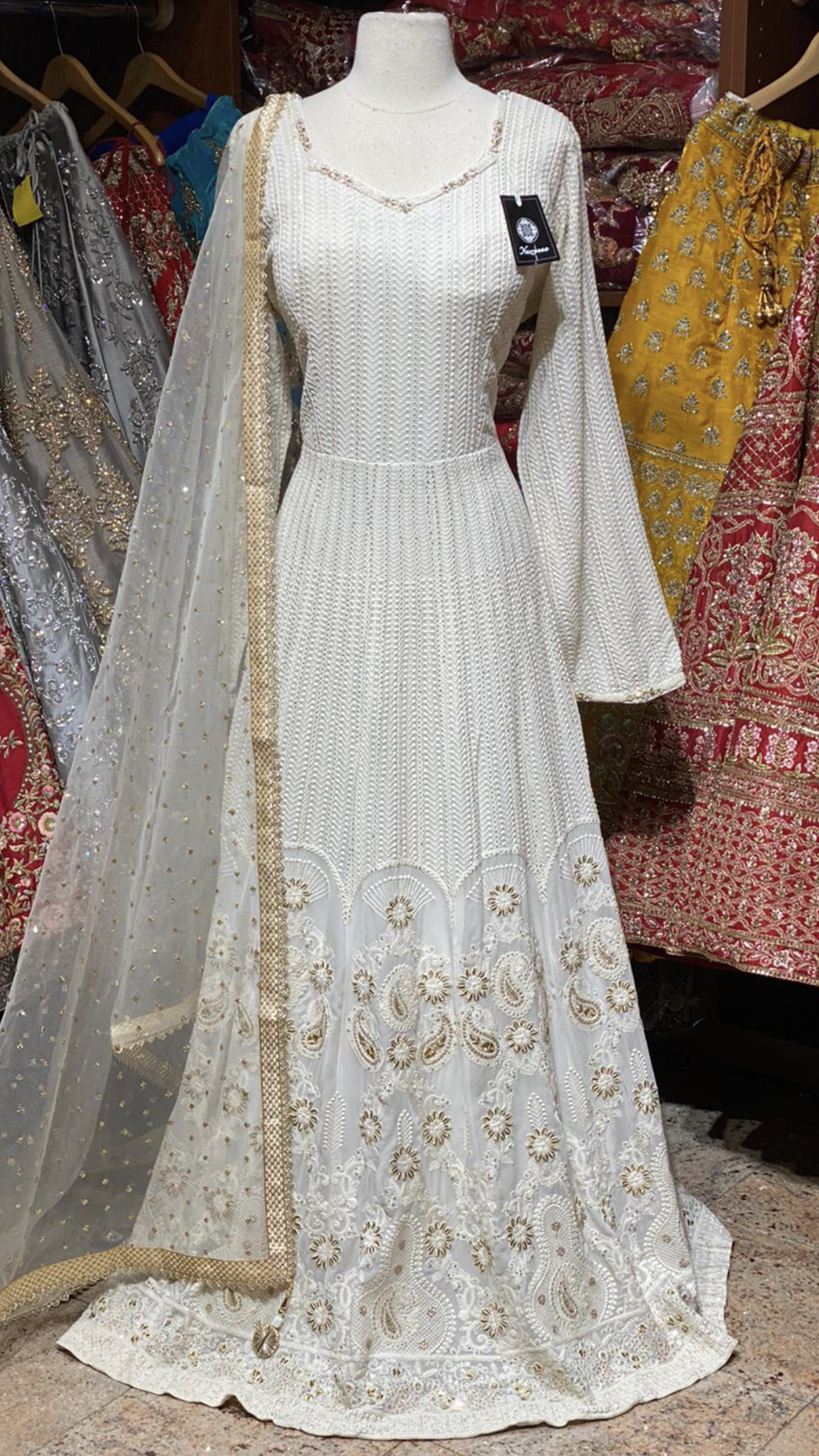 Chikankari XXL Anarkali