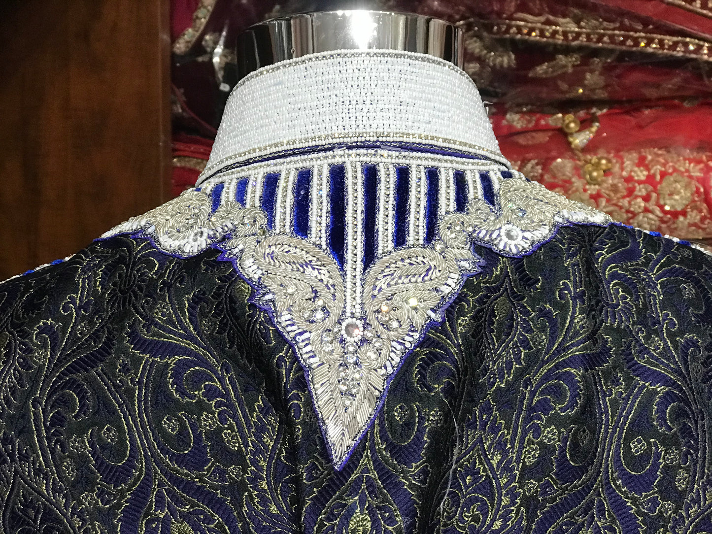 Royal Blue Maharajah Sherwani