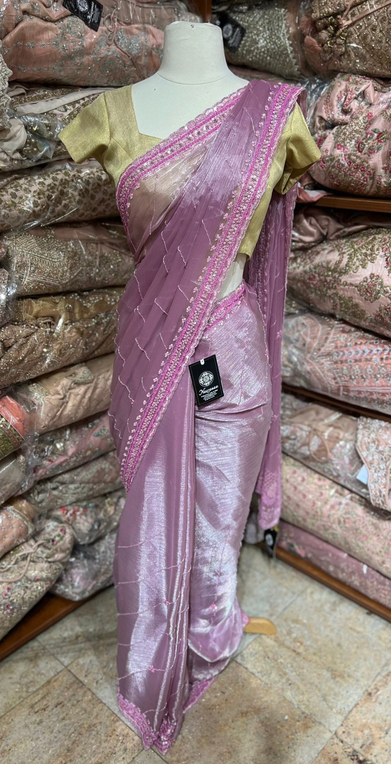 Orchid Pink Saree PWS-185