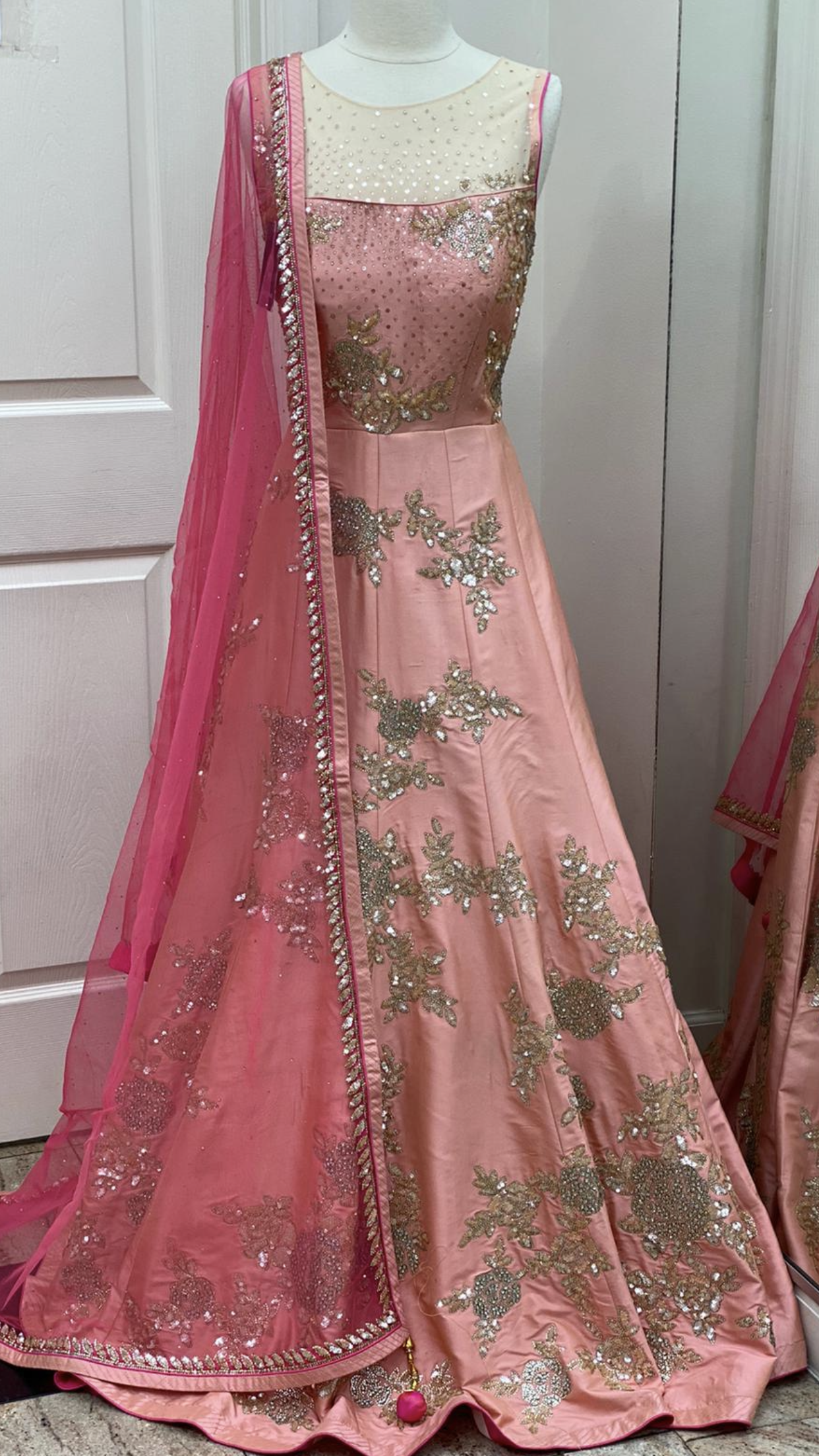 Pink Tafetta Gown