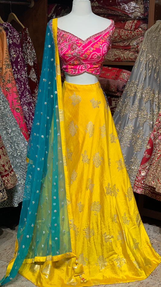 Yellow Size 38 Lehenga