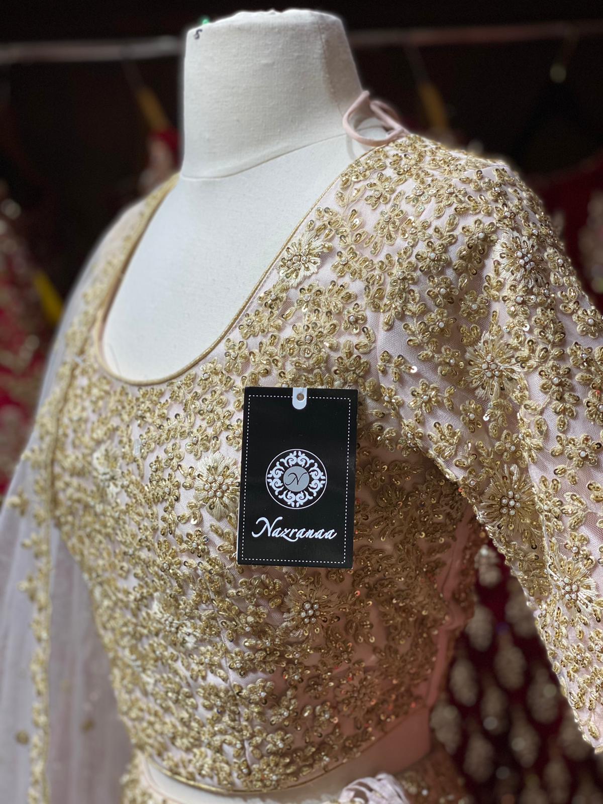 Glimmering Gold Party Wear Lehenga PWL-137