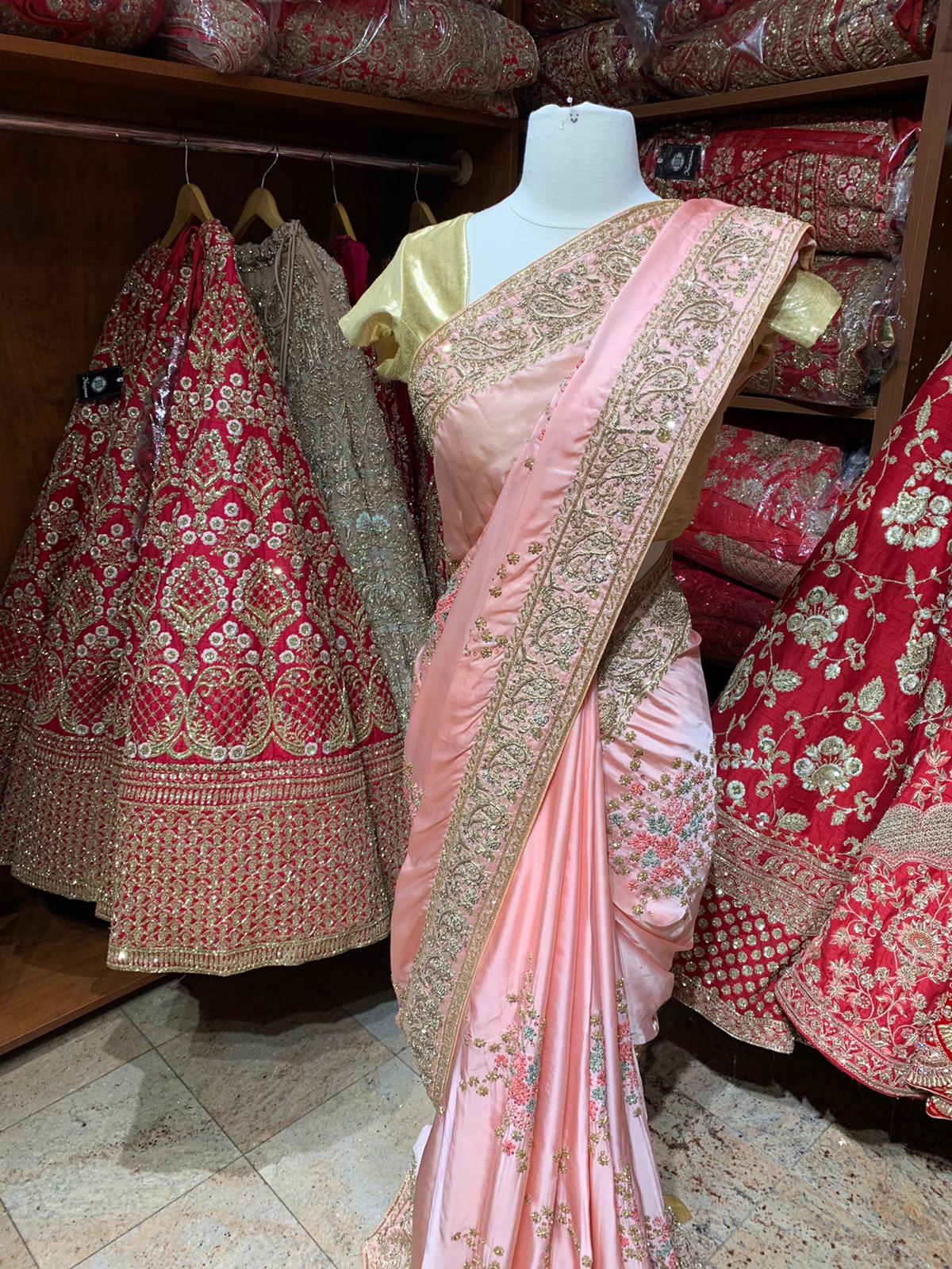 Millennial Pink Saree PWS-053