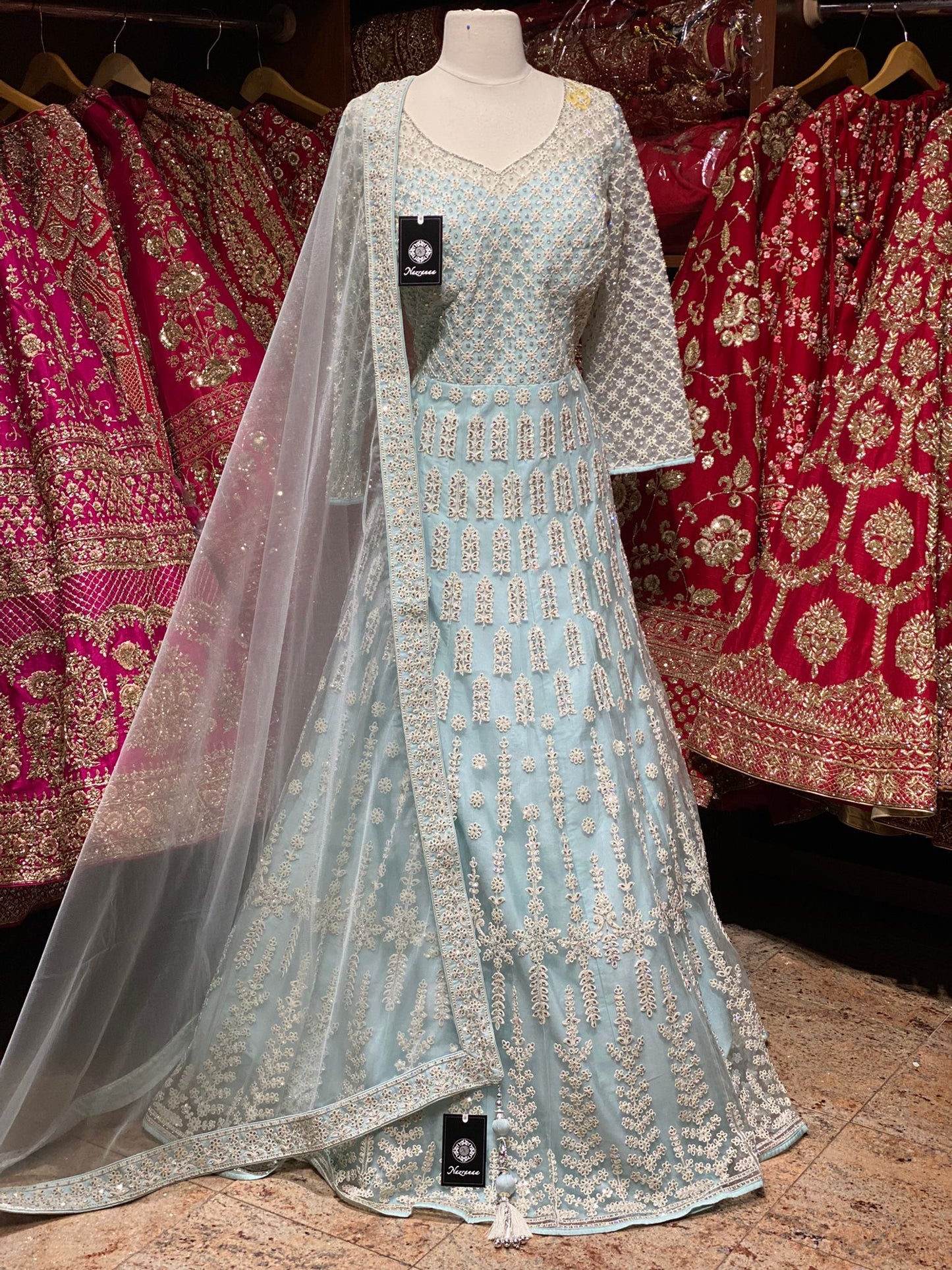 Light Blue Anarkali PWA-056