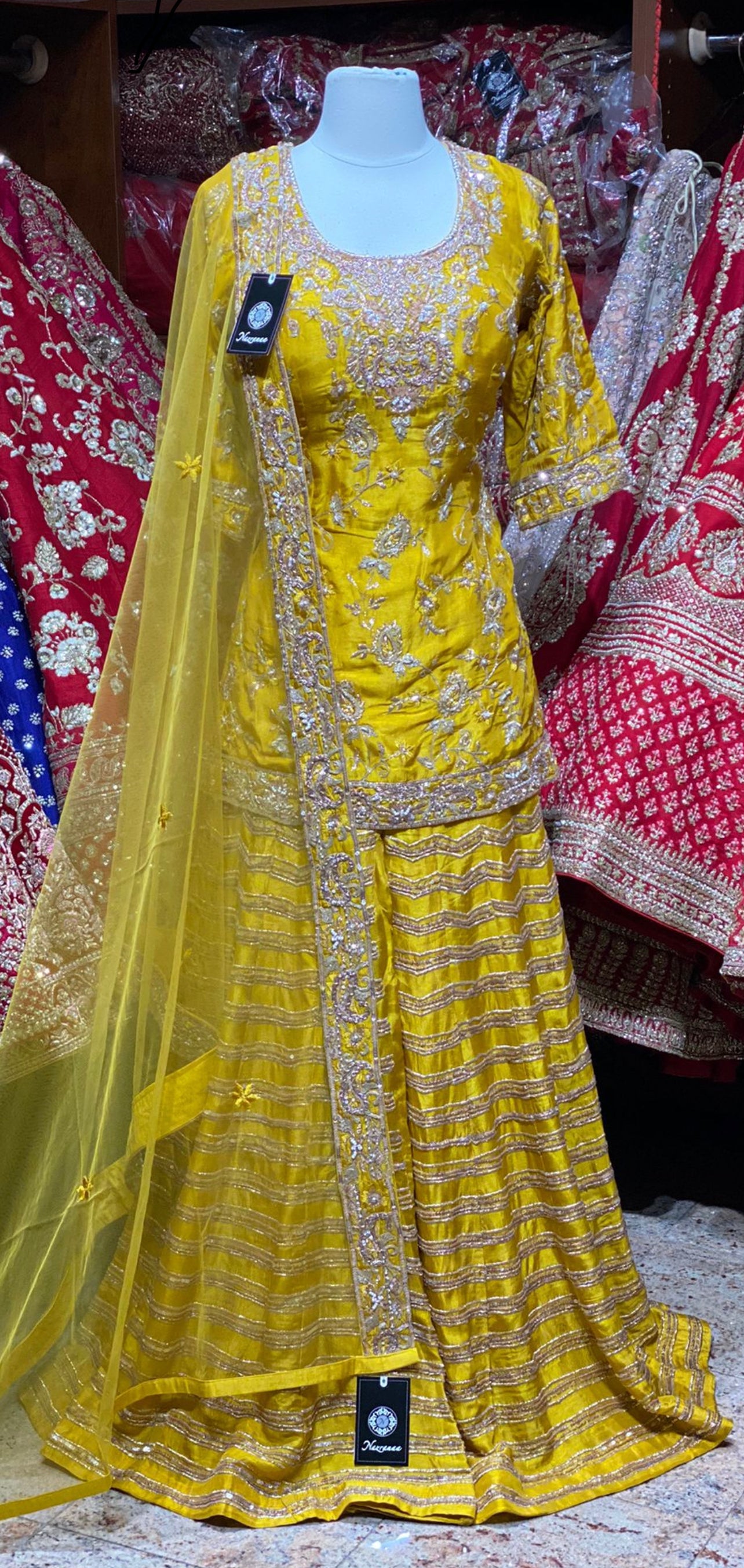 Marigold Yellow Party Wear Suit Collection PWS-077