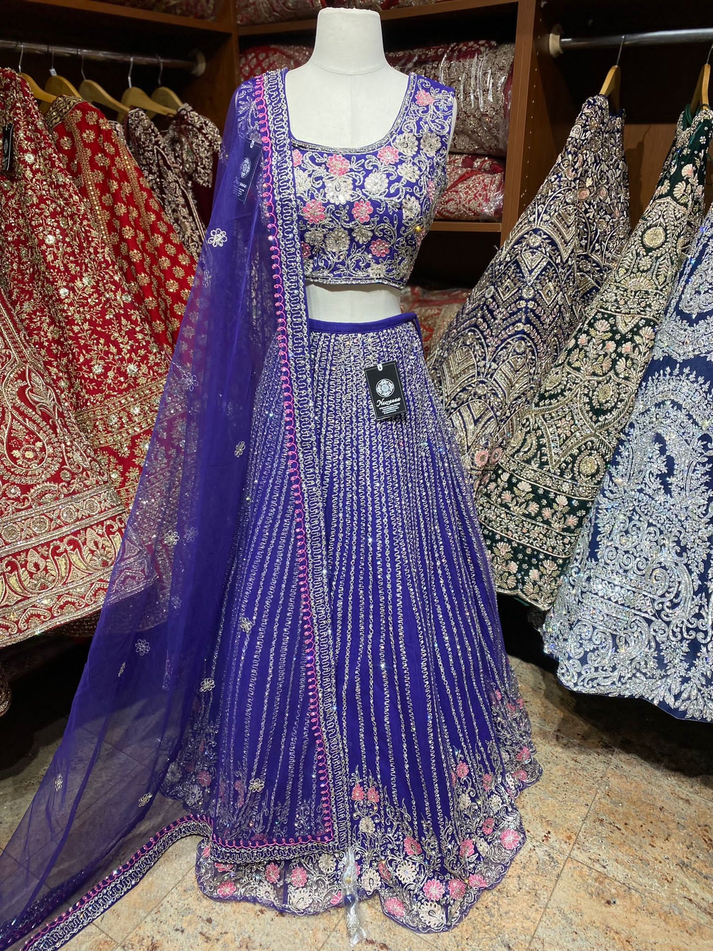 Egyptian Blue New Era Party Wear Collection PWL-499