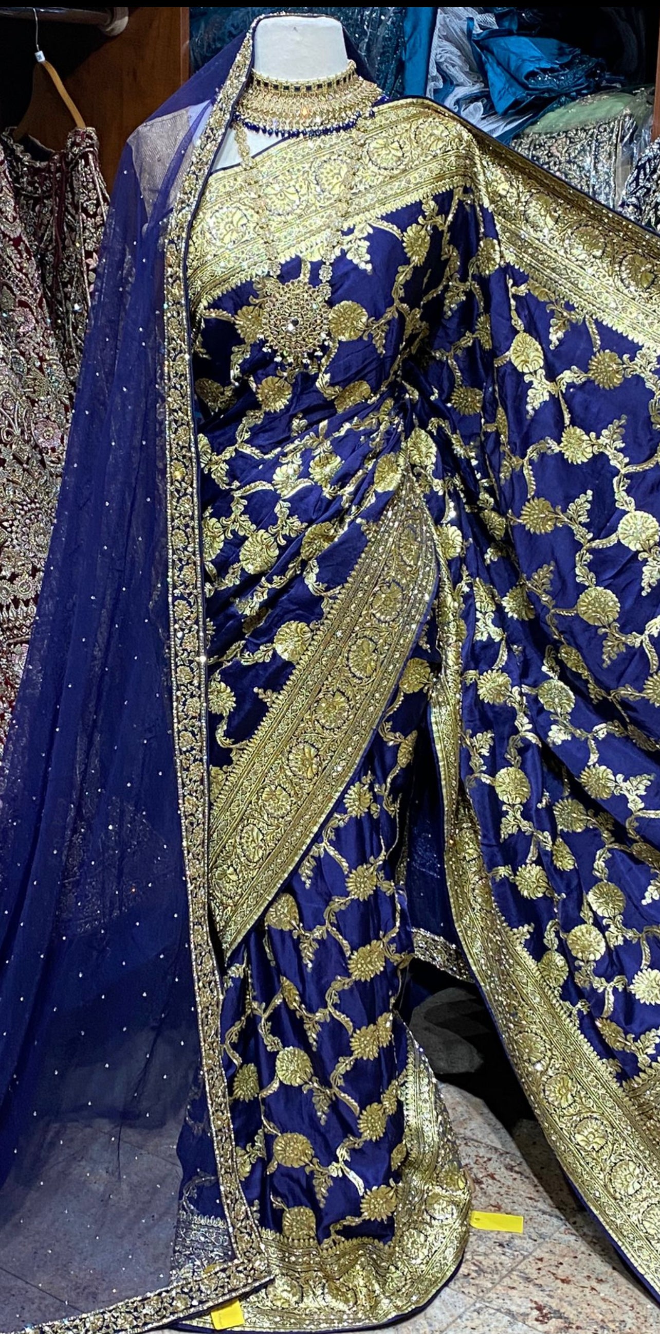 Royal Blue Designer Kanchipuram Silk Saree,bollywood Saree,wedding Wear  Saree,beautiful Saree With Exclusive Weaving,designer Saree - Etsy