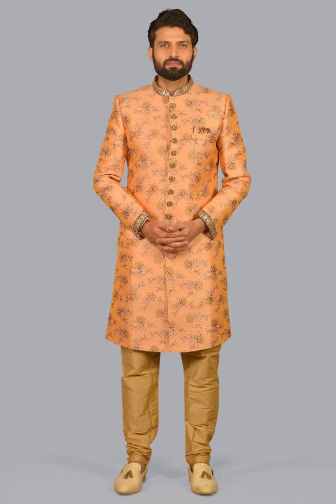 Salmon Peach Sherwani Collection