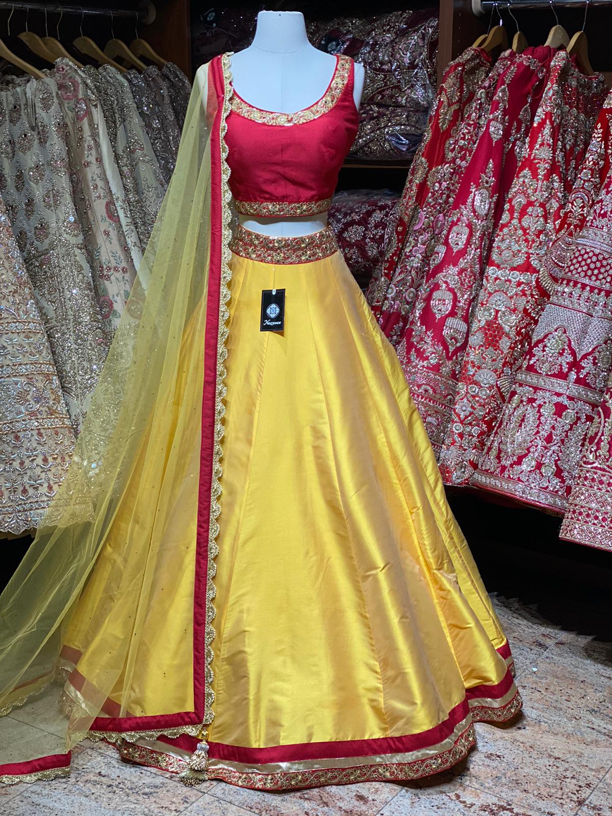 Tuscany Yellow Bridesmaids Lehenga BML-017