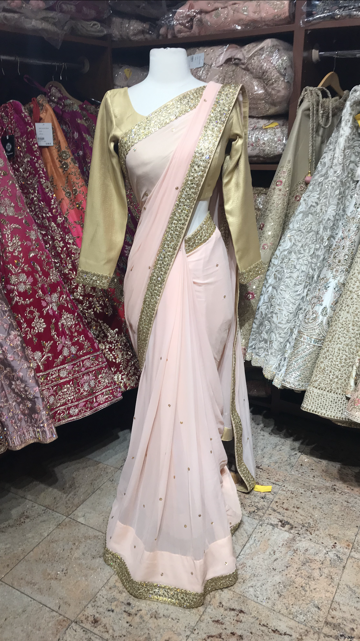 Blush Bridesmaids Saree