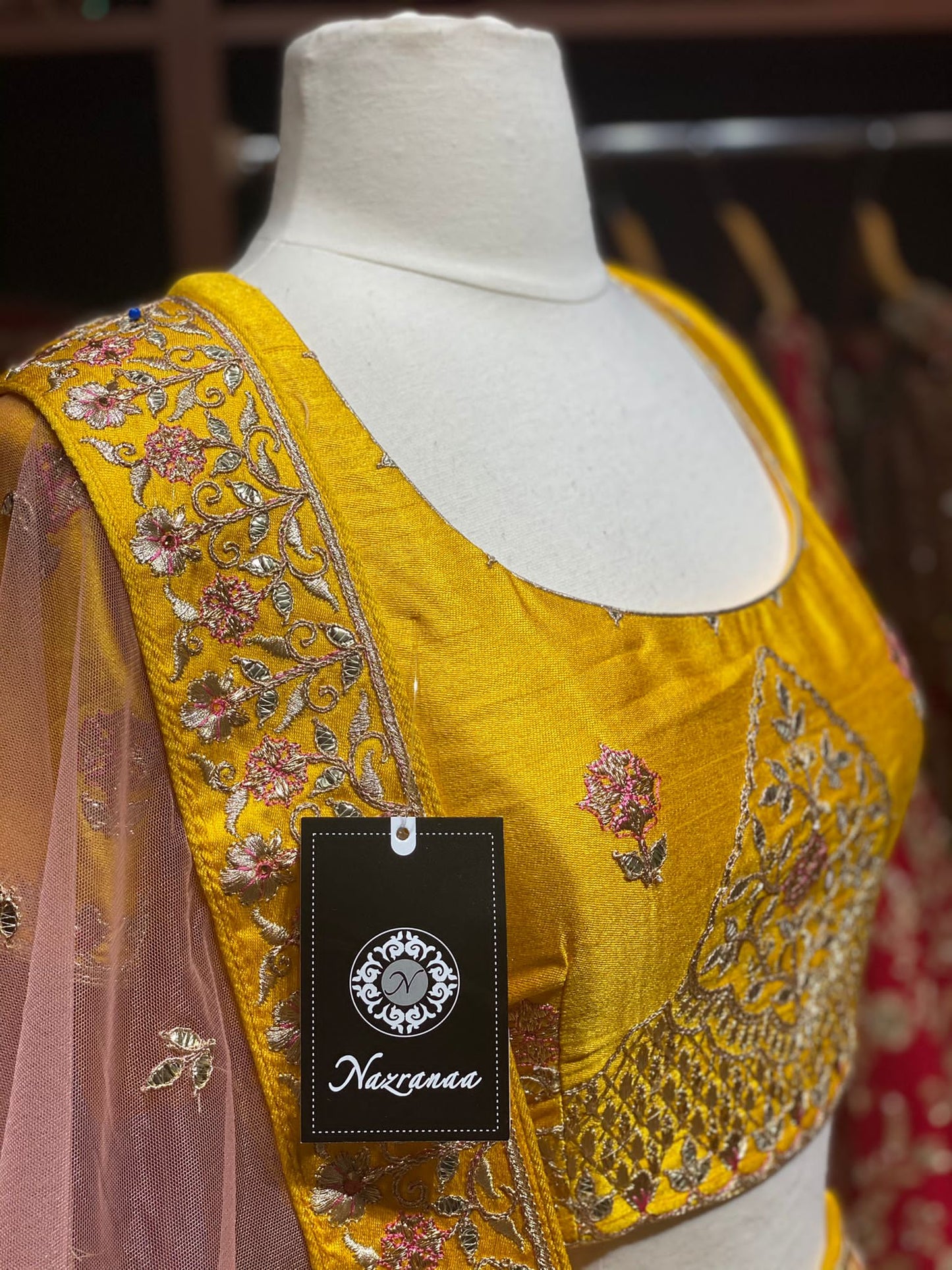 Saffron Yellow New Era Party Wear Collection PWL-185