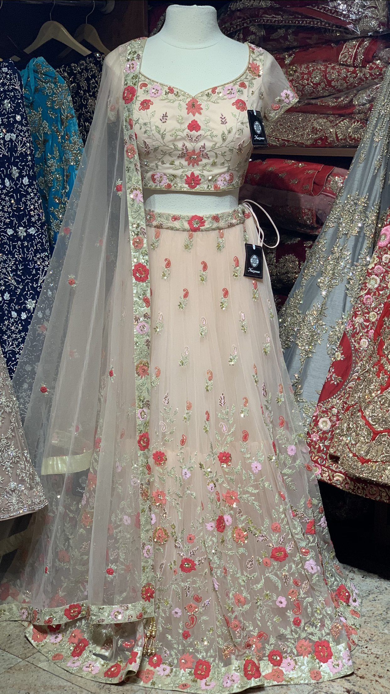 The Cherry Blossom Lehenga-PW22