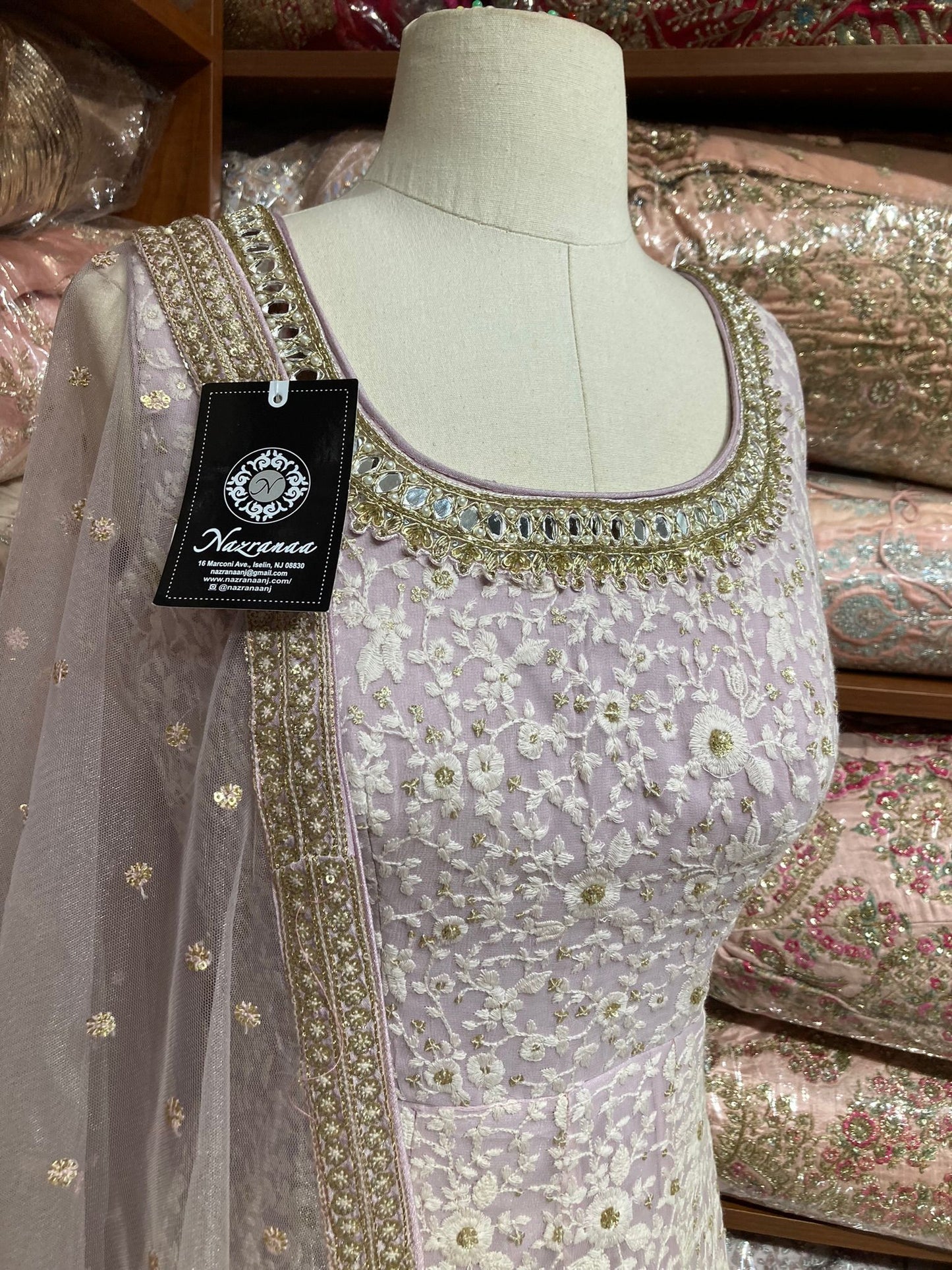 Lilac Purple Anarkali PWA-151