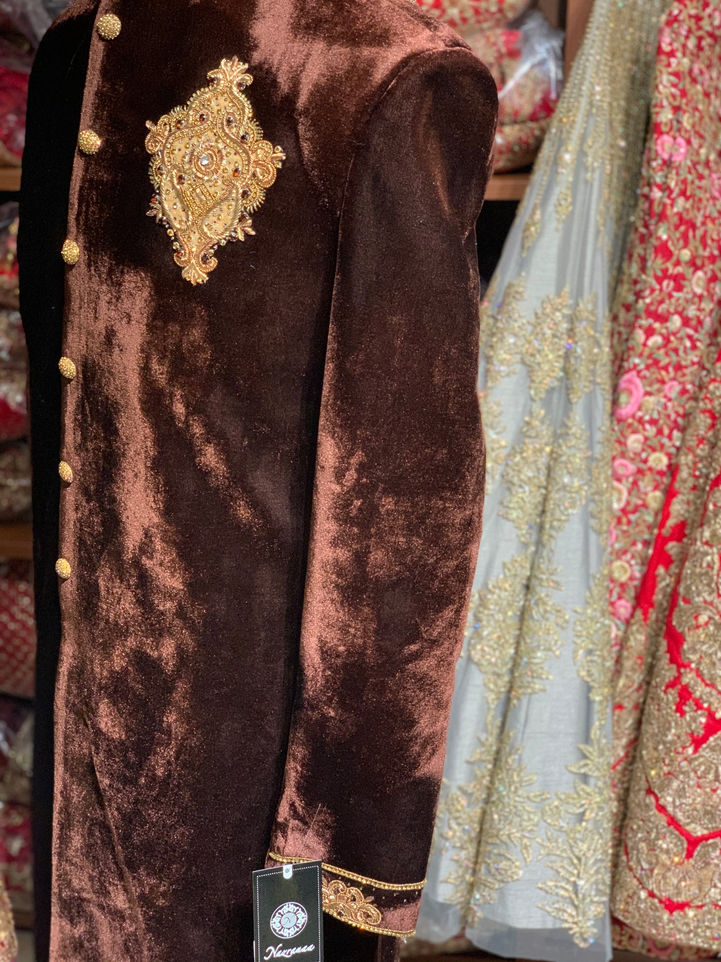 Velvet Sherwani